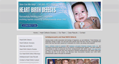 Desktop Screenshot of heartbirthdefect.com